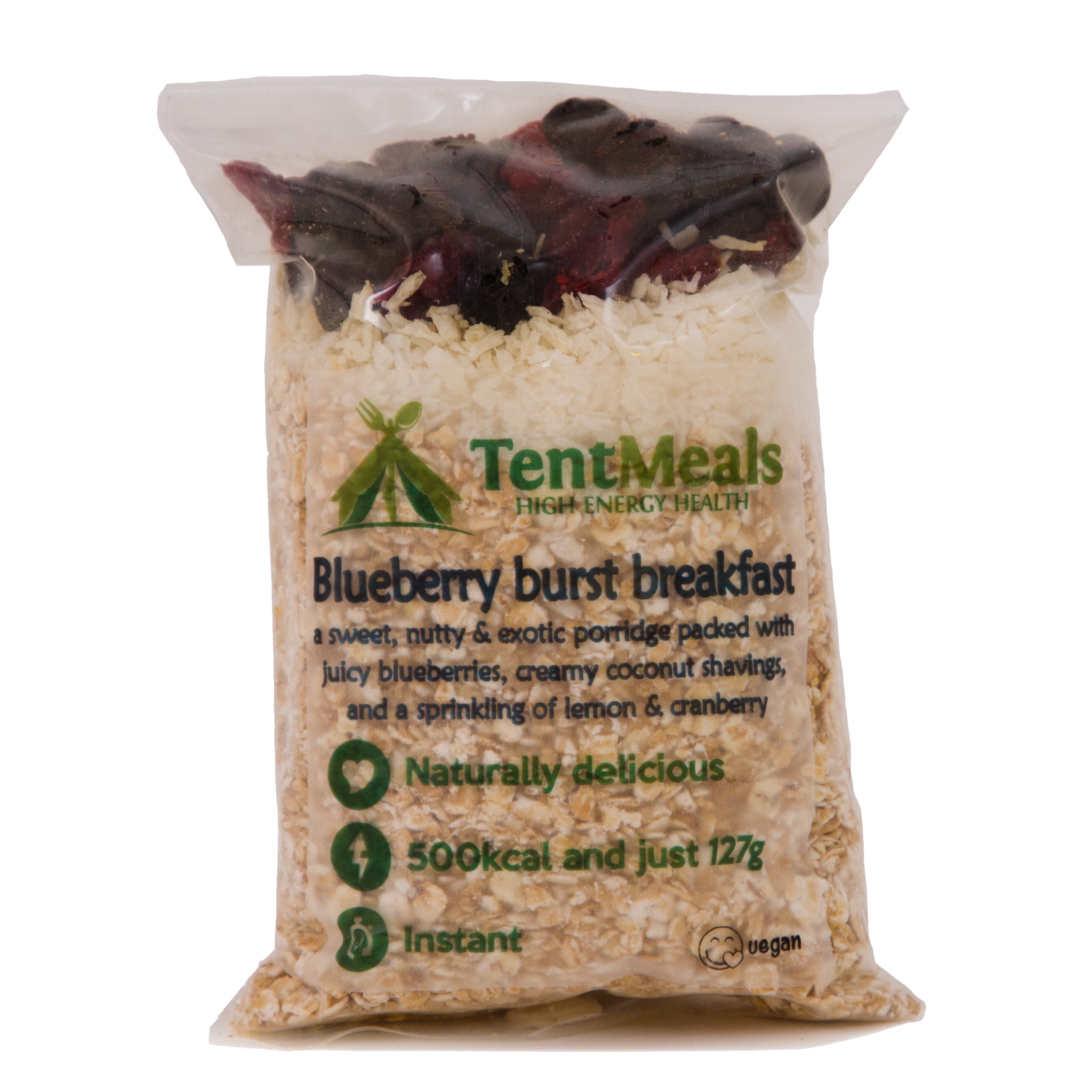 TentMeals Blueberry burst breakfast - 500kcal